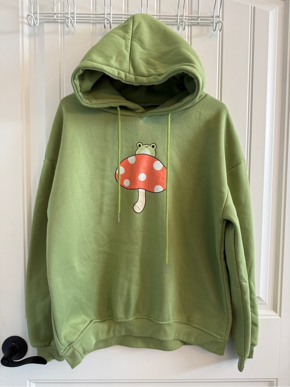 Green Frog Mushroom Hoodie.